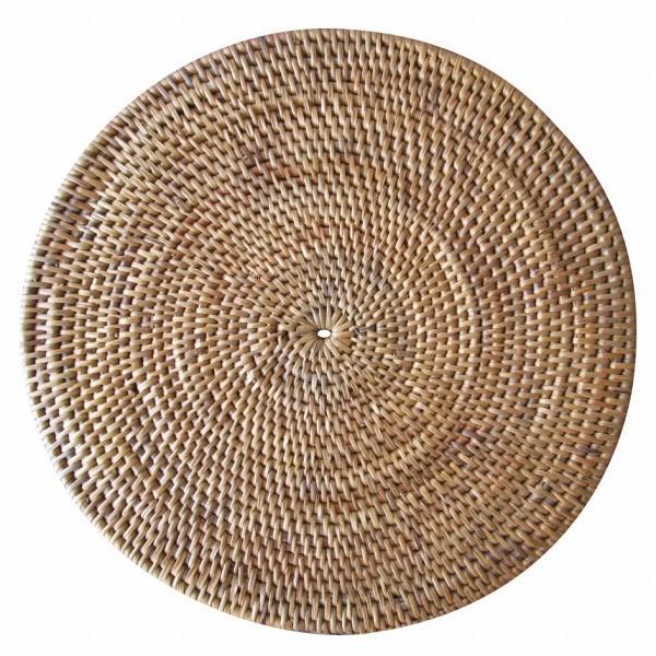 アタ ランチョンマット 鍋敷き 丸 ラウンド 直径20cm バリ島【メール便OK】【プレスマット コ...