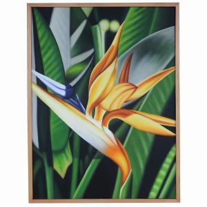 プルメリア 絵画　80x60 ハワイアン リゾート　バリアート プルメリアの絵 ホワイト 42X52 絵画 花の絵 リゾート ハワイアン