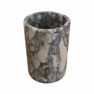 サードオニキス 紅縞瑪瑙 天然石 ペン立て 直径8cmX高さ11cm 筆記用具