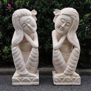 ガネーシャ石像 30cm パラスストーン【アジアン雑貨 バリ島雑貨 石彫り