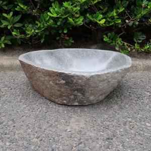 天然石 水鉢 円筒形 ベージュ(引き取り限定) 天然石 水鉢 円筒形 ベージュ(引き取り限定)