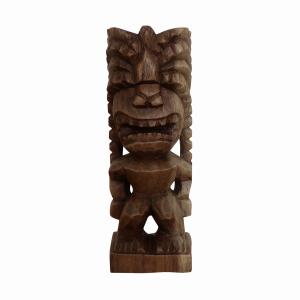 ティキの木彫り ティキ クー TIKI KU 30cm 木製 スワール無垢材