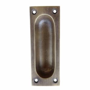 ドアの取っ手 真鍮製 アンティークゴールド 引戸取っ手 開き戸 金具 BRASS HANDLE DIY J-004【メール便OK】 370961
