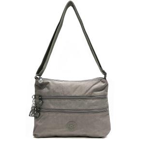 キプリング ショルダーバッグ 母の日ギフト Alvar アルバ 軽量 ナイロンバッグ  グレー　K13335 89L