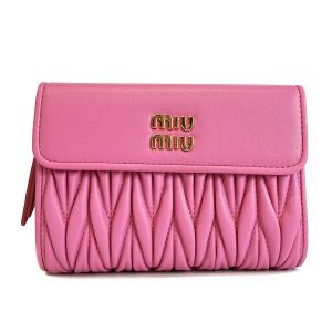 ミュウミュウ miumiu レディース 2つ折り財布 マテラッセ ミニ財布 5ML225/2FPP/F0638 BEGONIA｜asiantokyo-y