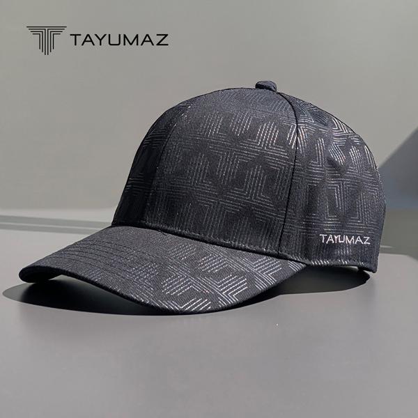 帽子 メンズ TAYUMAZ 小紋モノグラムキャップ ブラック 爆買