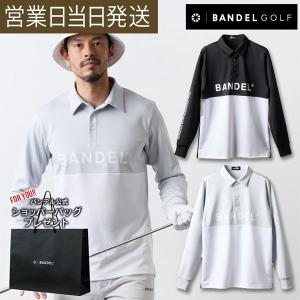 BANDEL（バンデル） ゴルフ ウェア 長袖 ポロシャツ CHEST SWITCH L/S