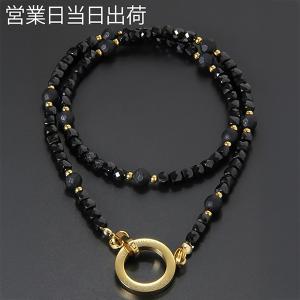 コランコラン COLANCOLAN FORCE 5 4ミリ ブラックスピネル ネックレス ゴールド・ブラック マイナスイオン リラックス ストーン｜MWJ TOKYO