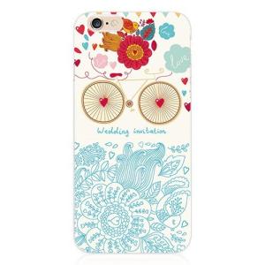 【iPhone6s / iPhone6 ケース】★フラワーワゴン★ ☆花柄 花車 はなぐるま ソフトタイプ ソフトケース TPUケース☆｜asianzakka