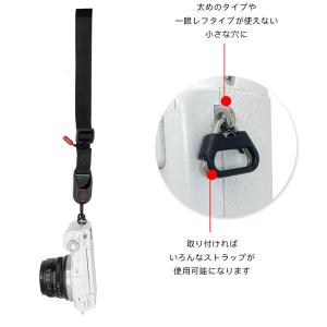 カメラストラップ 取り付け用 カバー付き カン...の詳細画像2