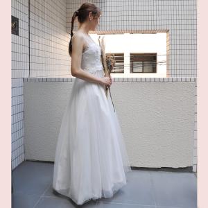 ウェディングドレス 演奏会 結婚式 家族婚 前...の詳細画像1