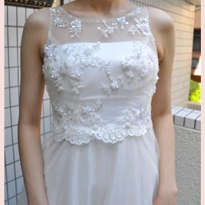 ウェディングドレス 演奏会 結婚式 家族婚 前...の詳細画像4