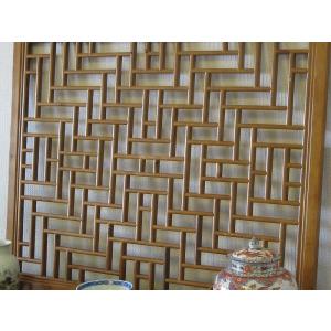 花窓 長方形 格子 中国建具 1枚 シノワスクリーンの詳細画像1