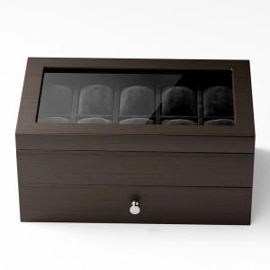 送料無料 時計ケース10本 木製 引き出し付き...の詳細画像4