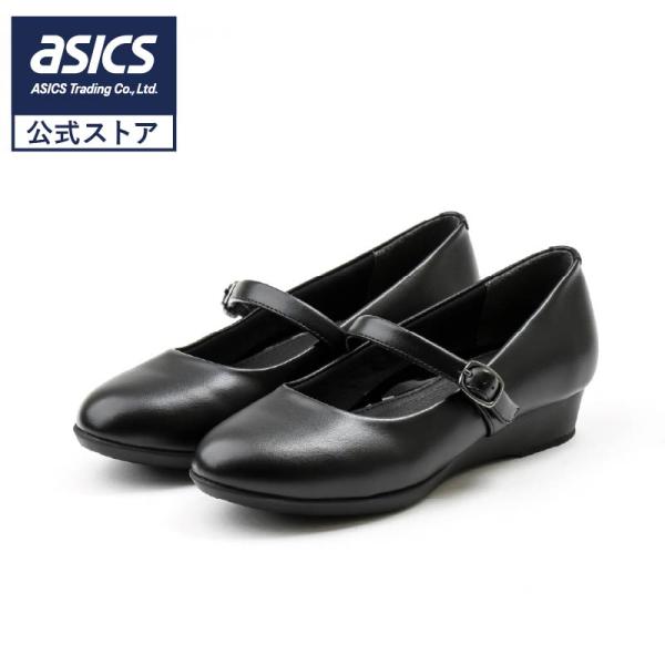 Lady worker レディワーカー レディース パンプス ローヒール ストラップ付 3E相当 2...
