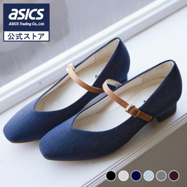 アシックス 商事 パンプス アキュアーズ AcureZ レディス メリージェーンパンプス スクエアト...