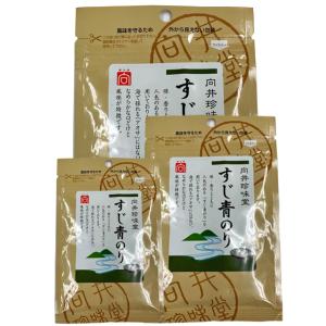 向井珍味堂　すじ青のり＜４g＞まとめて3個【お一人様2点限りのお買い得品】｜asika4410