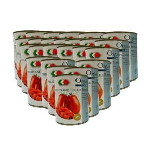 創健社】業務用有機ホールトマト缶 2.5kg (缶詰)(大容量)※凹みやラベル