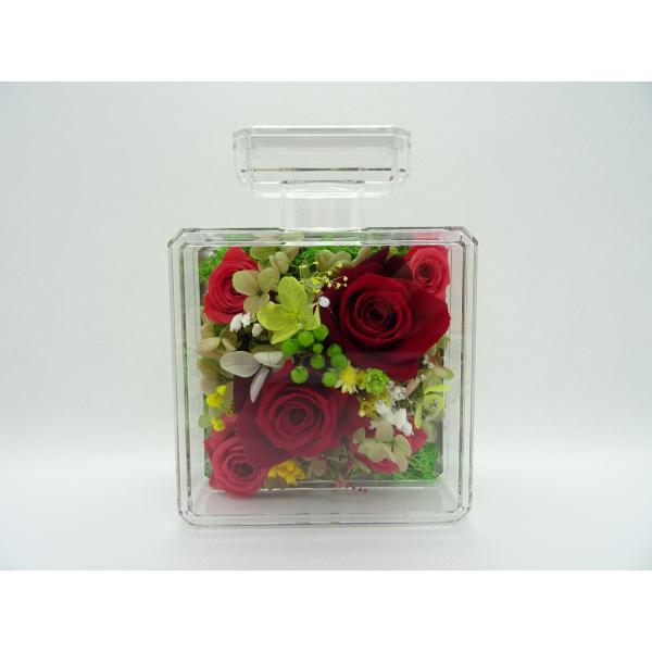 プリザーブドフラワー 香水型アレンジメント 母の日 プレゼント 花 誕生日 結婚祝い 退職祝い 贈り...