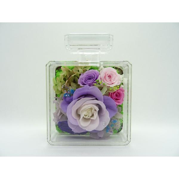 プリザーブドフラワー 香水型アレンジメント 母の日 プレゼント 花 誕生日 結婚祝い 退職祝い 贈り...