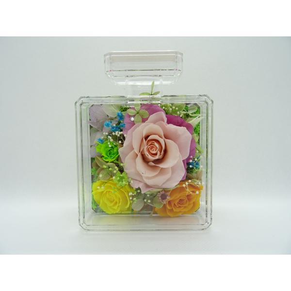 プリザーブドフラワー 香水型アレンジメント 母の日 プレゼント 花 誕生日 結婚祝い 退職祝い 贈り...