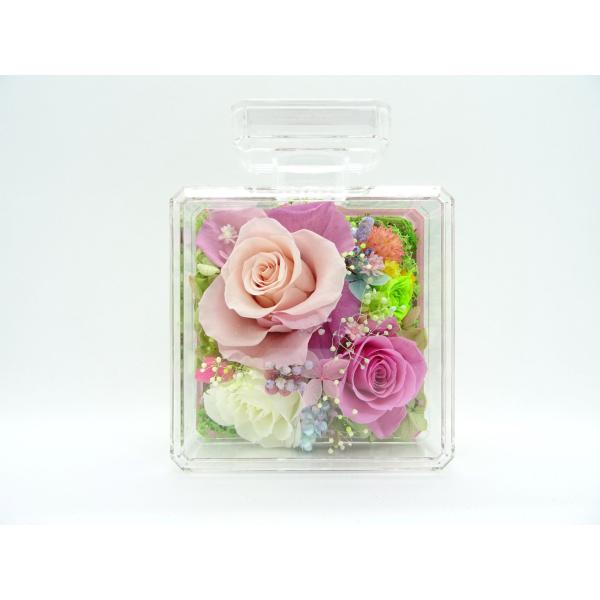 プリザーブドフラワー 香水型アレンジメント 母の日 プレゼント 花 誕生日 結婚祝い 退職祝い 贈り...