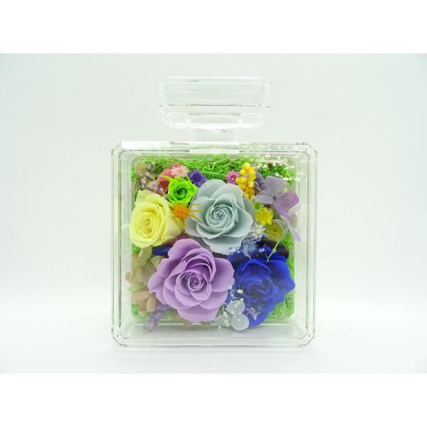 プリザーブドフラワー 香水型アレンジメント 母の日 プレゼント 花 誕生日 結婚祝い 退職祝い 贈り...