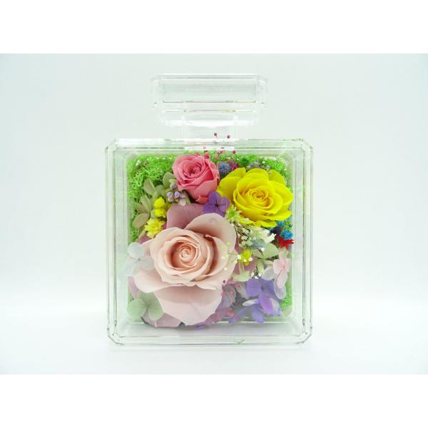 プリザーブドフラワー 香水型アレンジメント 母の日 プレゼント 花 誕生日 結婚祝い 退職祝い 贈り...