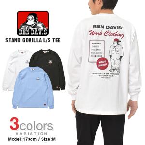 ベンデイビス ロンT Tシャツ 長袖Tシャツ BEN DAVIS STAND GORILLA メンズ レディース C-1380020