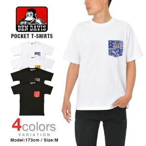 ベンデイビス Tシャツ BEN DAVIS ペイズリー バンダナ ポケT ポケットTシャツ メンズ レディース｜asis