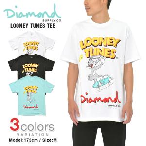 DIAMOND SUPPLY CO × LOONEY TUNES Tシャツ ダイアモンドサプライ BUGS BUNNY バッグスバニー ダイヤモンドサプライ メンズ｜asis