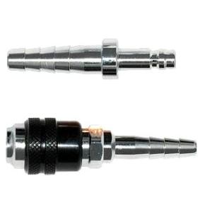 ワンタッチカプラセット 酸素ホース用カプラ 5mm 6mm オスメスセット ガスホース用 ツインホー...