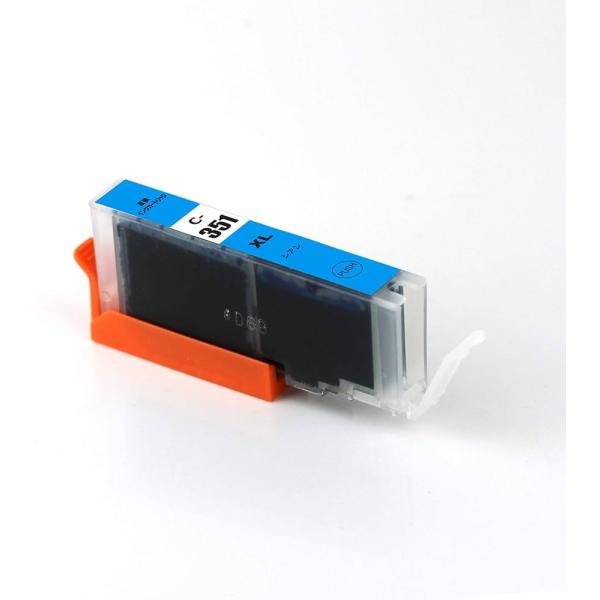 BCI-351XLC シアン 青 CYAN 大容量 単品 キヤノン 互換 インクカートリッジ CAN...