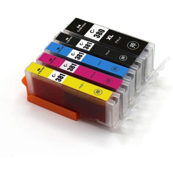 BCI-381XL＋380XL/5MP 5色セット キャノン用 大容量 互換インク  TS7430 ...