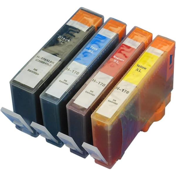 HP178XL-4PK 互換インクカートリッジ ４個組 残量表示機能付き Photosmart 55...