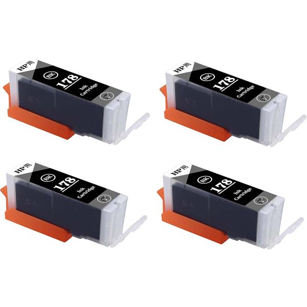 HP178XLBK 増量版 黒×4個セット CN684HJ対応 Photosmart Premium...