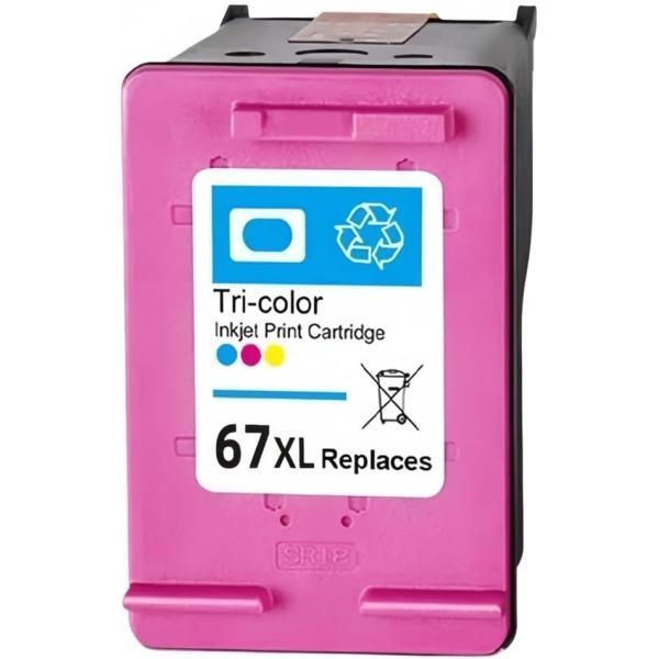 HP67 XL カラー 互換 リサイクルインク 増量版 HPプリンター用 ENVY 6020 ENV...