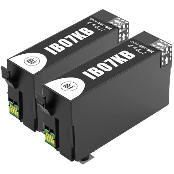 IB07KB エプソン 大容量 ブラック 黒 Black 2個組 EPSON 純正互換インクカートリ...