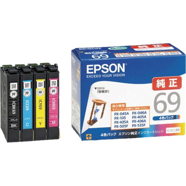 IC4CL69 エプソン 純正 インクカートリッジ 4色組 EPSON  砂時計 PX-045A 0...