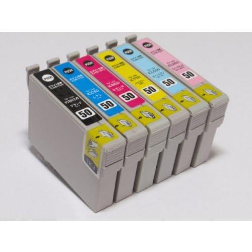 エプソン IC6CL50 純正互換インクカートリッジ 単品 EPSON プリンターインク ICBK5...