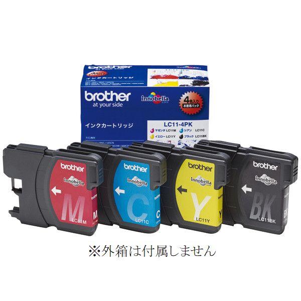 brother 純正インク LC11-4PK ４色セット 箱なし LC11BK LC11C LC11...