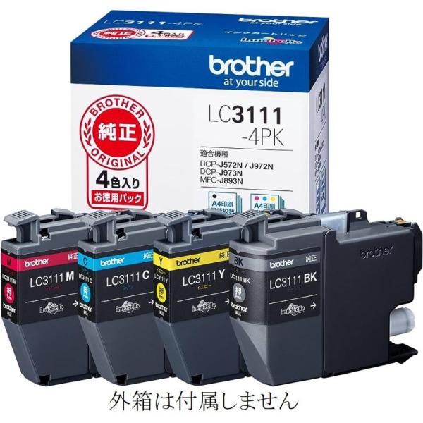 ブラザー 純正 インクカートリッジ LC3111-4PK 4色組 Brother プリンターインク ...