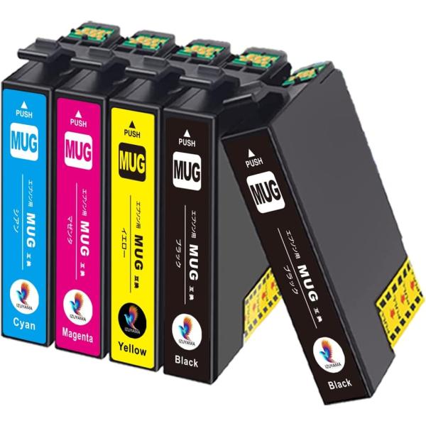 MUG-4CL + MUG-BK お得な5個セット epson エプソン 互換インクカートリッジ マ...