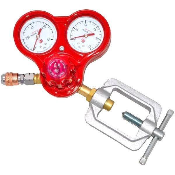 阪口製作所 アセチレン調整器 S-4 便利なワンタッチカプラ付き