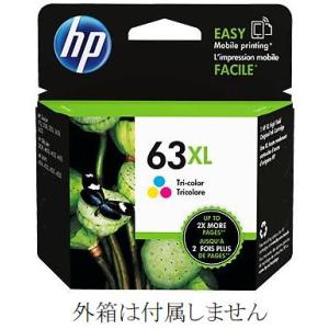 HP63XL F6U63AA 3色カラー Tri-color 純正インクカートリッジ  増量版 箱な...