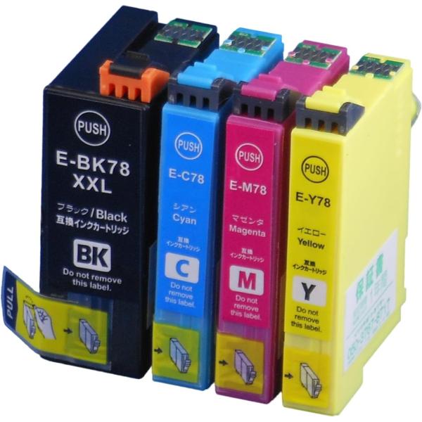 エプソン ICC78 ICM78 ICY78 ICBK78 EPSON 互換インクカートリッジ 単品...