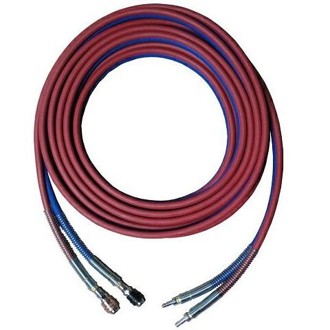 細径ツインホース10m ワンタッチカプラ付き 酸素+アセチレン  ガスホース 阪口製作所 アセ サン...