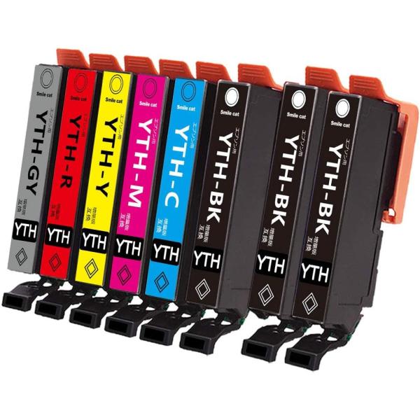 YTH-6CL ヨット 8個組 エプソン 黒3個＋カラー  EPSON 互換 インクカートリッジ E...