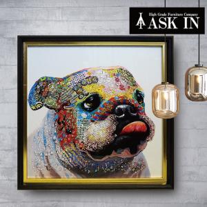 アートフレーム ネオンドッグ 犬 アウトロー クリスタルピクチャー 額