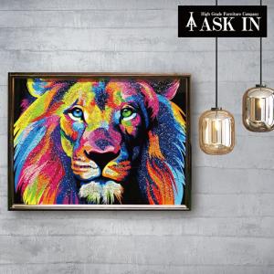 クリスタルアート ジャングルキング185 アートパネル 86x66cm 写真